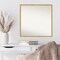 Amanti Art Non-Beveled Wood Wall Mirror, Svelte Clay Grey Frame
